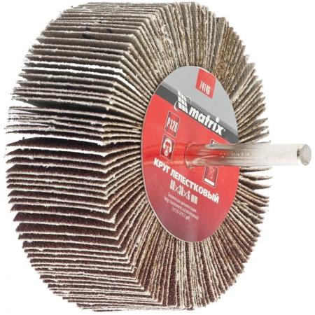 Круг лепестковый для дрели, 80 х 40 х 6 мм, P 60// Matrix