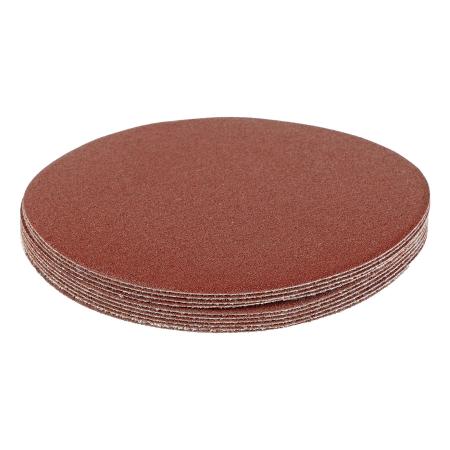 Круг абразивный на ворсовой подложке под "липучку", P 150, 125 мм, 10 шт.// Matrix