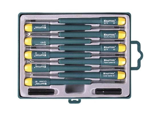 Набор отверточный Kraftool для ремонта телефонов 12шт 25616-H12