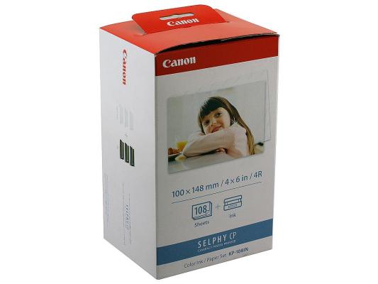 Набор для печати Canon KP-108IN для Selphy CP100 200 300 400 500 600 700 CP800 CP810 CP900