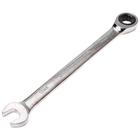 Ключ MATRIX 14803  комбинированный трещоточный 10мм CrV зеркальный хром professional