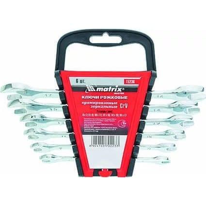 Набор рожковых ключей MATRIX 15236 (6 - 17 мм)  6 шт.