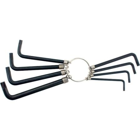 Набор ключей SPARTA 112667  TORX  9шт T10х550 оксидированные на кольце