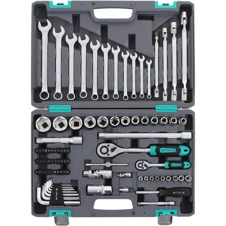 Набор инструментов STELS 14109  1/2 1/4 CrV пластиковый кейс  88 предм.