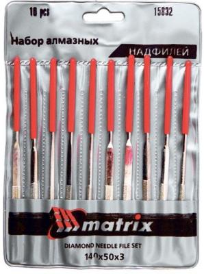 Набор надфилей MATRIX 15832  алмазных 140х50х3 10шт