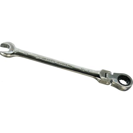 Ключ MATRIX 14862  комбинированный трещоточный 10мм CrV шарнирный зерк.хром professional