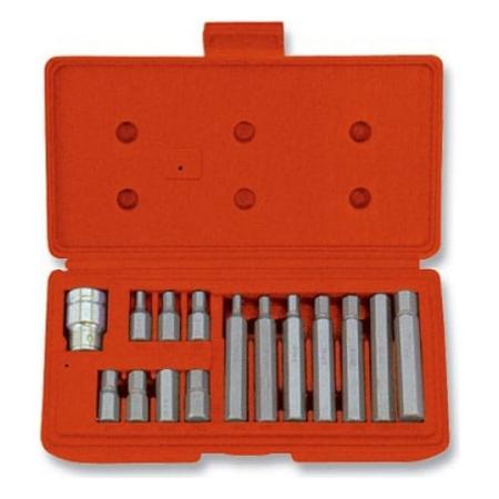 Набор бит STELS 11313  hex хвостовик-шестигранник 1/2 crv 10мм 15предм.