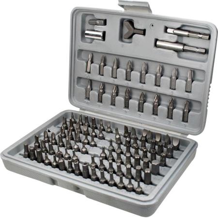 Набор бит SPARTA 113975  адаптеры для бит crv 100предм. в пласт. боксе