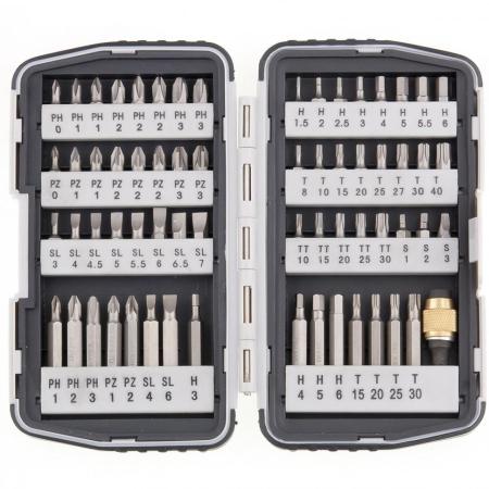 Набор бит MATRIX 11327  магнитный адаптер crv в плат.боксе 64шт