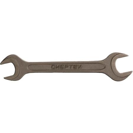Ключ рожковый СИБРТЕХ 14329 (19 / 22 мм)  СrV фосфатированный ГОСТ 2839
