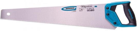 Ножовка GROSS 24102  по дереву piranha 550мм 7-8 tpi зуб - 3d каленый зуб 2-х комп. рук-ка
