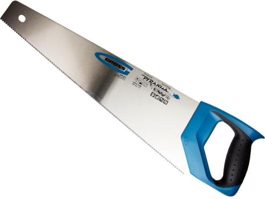 Ножовка GROSS 24103  по дереву piranha 450мм 11-12 tpi зуб - 3d каленый зуб 2-х комп. рук-ка