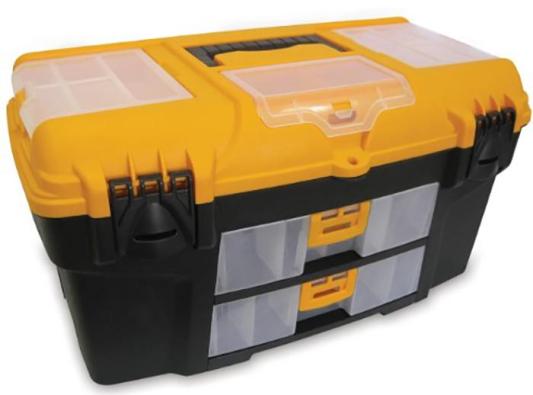 Ящик для инструментов Уран, 21", 28х53х29 см, 3 бокса для мелочей, 2 выдвижные консоли, IDEA, М2927