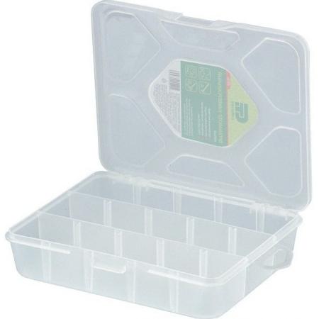 Органайзер СИБРТЕХ 90726  универсальный малый прозрачный матовый (19х16х4.5 см)