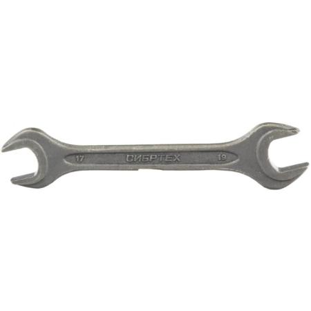 Ключ рожковый,17 х 19 мм, CrV, фосфатированный, ГОСТ 2839// Сибртех
