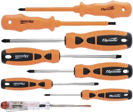 Набор отверток, PH, SL - 5шт., д/эл. - 2шт., проб.эл.на 220В - 1шт.// 8 штук // Sparta