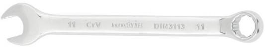Ключ комбинированный, 11 мм, CrV, полированный хром// Matrix