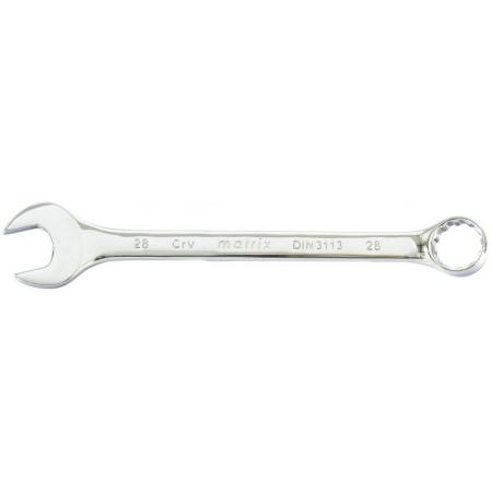 Ключ комбинированный, 28 мм, CrV, полированный хром// Matrix