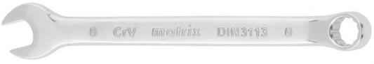 Ключ комбинированный, 9 мм, CrV, полированный хром// Matrix