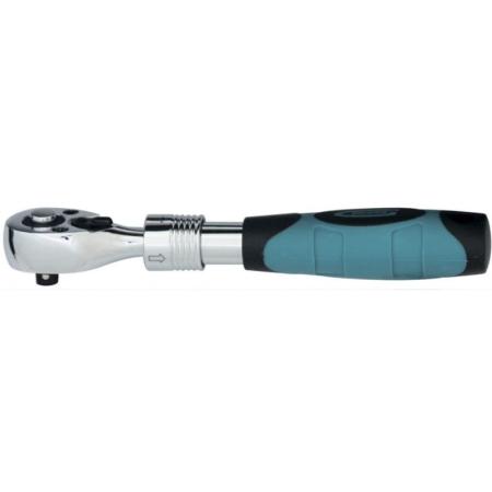 Ключ телескопический трещоточный 3/8", 215-315 мм, CrV, хромир., 2-х комп. рукоятка // Gross