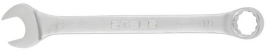 Ключ комбинированный, 19 мм, CrV, матовый хром// Stels
