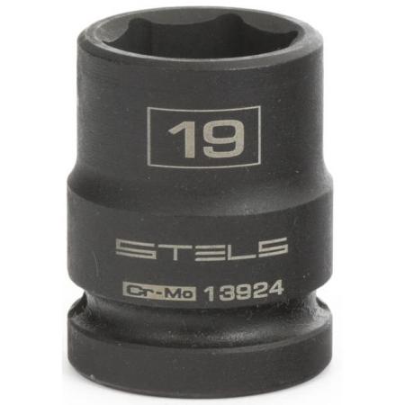Головка ударная шестигранная, 19 мм, 1/2", CrMo // Stels