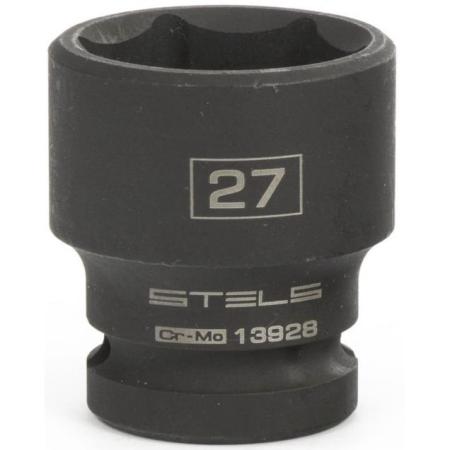 Головка ударная шестигранная, 27 мм, 1/2", CrMo // Stels