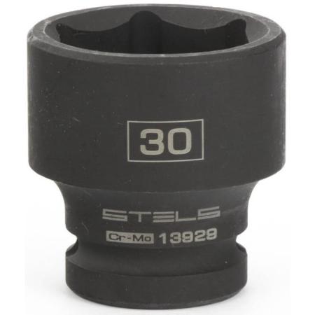 Головка ударная шестигранная, 30 мм, 1/2", CrMo // Stels