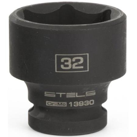 Головка ударная шестигранная, 32 мм, 1/2", CrMo // Stels