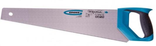 Ножовка по дереву "PIRANHA", 500 мм, 11-12 TPI, зуб - 3D, каленый зуб, 2-х комп. рук-ка// Gross