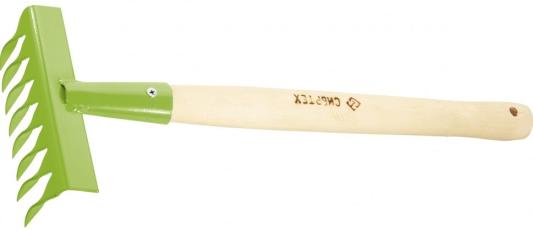 Грабли витые 8-зубые,160мм,с рукояткой,385мм Россия// Сибртех