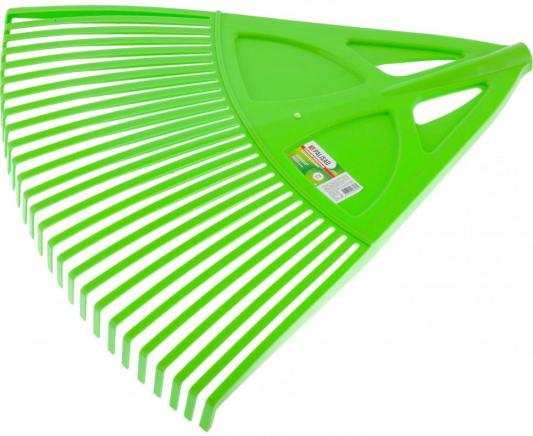 Грабли веерные пластиковые, 27 зубьев, зеленые// Palisad