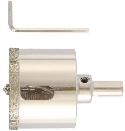 Сверло алмазное по керамограниту, 50 х 67 мм, 3-гранный хвостовик// Matrix