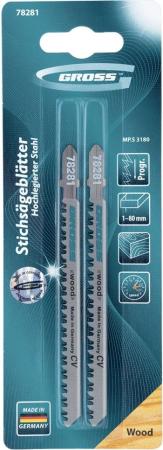 Полотна для электролобзика  по дереву, 2 шт. ( 3180 ) // Gross