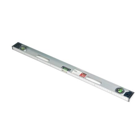 Уровень алюминиевый "Рельс", 1800 мм, 3 глазка (1 поворотный)// Matrix