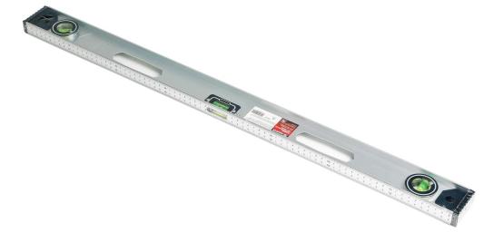 Уровень алюминиевый "Рельс", 800 мм, 3 глазка (1 поворотный)// Matrix