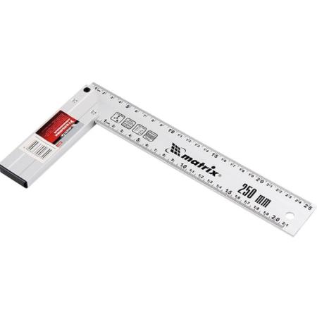 Угольник, 300 мм, алюминиевый, литой// Matrix