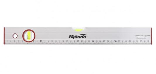 Уровень алюминиевый, 400 мм, 2 глазка, линейка// Sparta