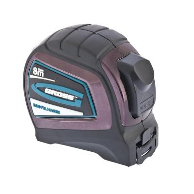 Рулетка "Doppelhaken", 8 м x 25 мм, двухсторонний зацеп, нейлон, двуст. шкала, автоматич// Gross