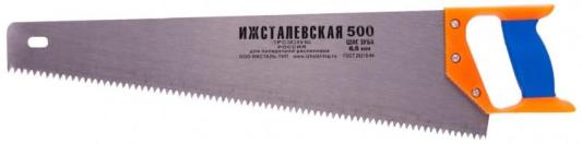 Ножовка по дереву, 500 мм, шаг зубьев 6,5 мм, пластиковая рукоятка (Ижевск)// Россия
