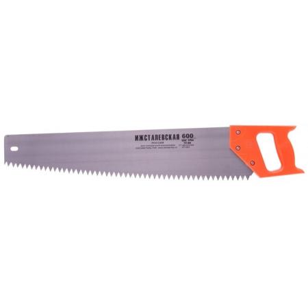 Ножовка по дереву, 600 мм, шаг зубьев 12 мм, пластиковая рукоятка (Ижевск)// Россия