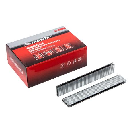 Скобы 18GA для пнев. степлера 1,25х1,0мм длина 22 мм ширина 5,7 мм, 5000 шт// Matrix