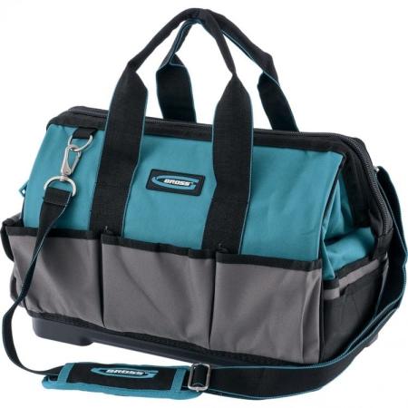 Сумка для инструмента Handwerker, 26 карманов, пластик. дно, наплечный ремень, 400*225*310мм// Gross