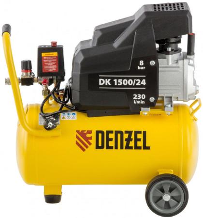Компрессор воздушный DK1500/24,Х-PRO 1,5 кВт, 230 л/мин, 24 л// Denzel