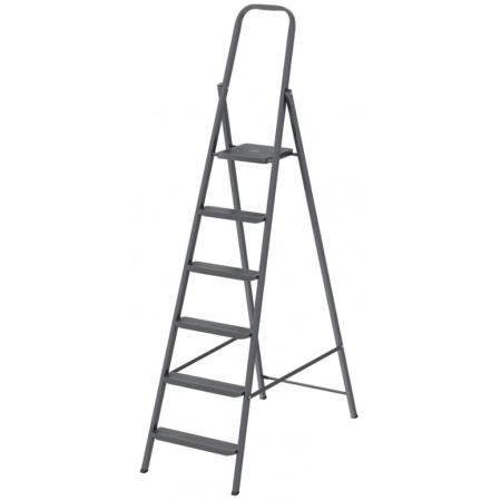 Стремянка 6 ступеней, компактная, стальная Россия// Сибртех