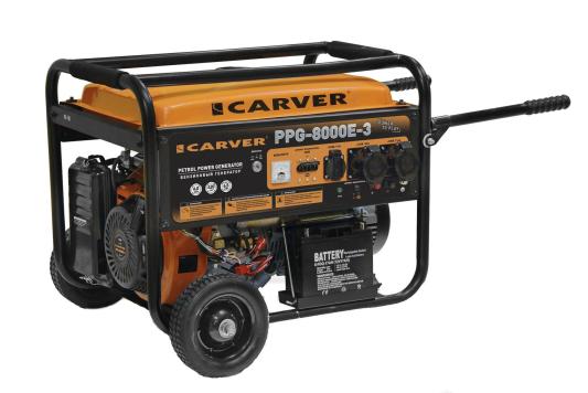 Генератор Carver PPG- 8000E-3 6кВт