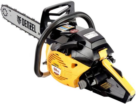 Пила цепная бензиновая DGS-5820, шина 50 см, 58см3, 4,1 л.с., шаг 0,325, паз 1,5 мм, 76 зв// Denzel