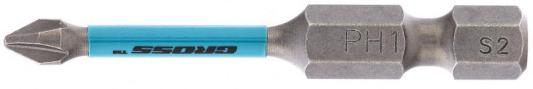 Набор бит торсионных PH1x50 мм, для ударных шуруповертов, 2 шт.// Gross