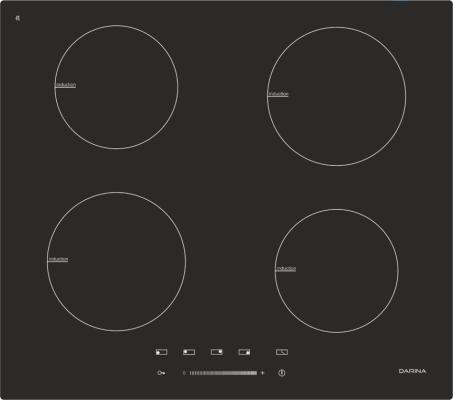 Варочная панель индукционная DARINA 5P EI 313 B черный