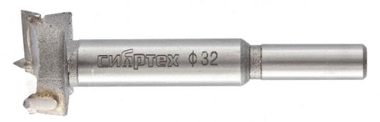 Сверло Форстнера по дереву, 32 мм, цилиндрический хвостовик // Сибртех